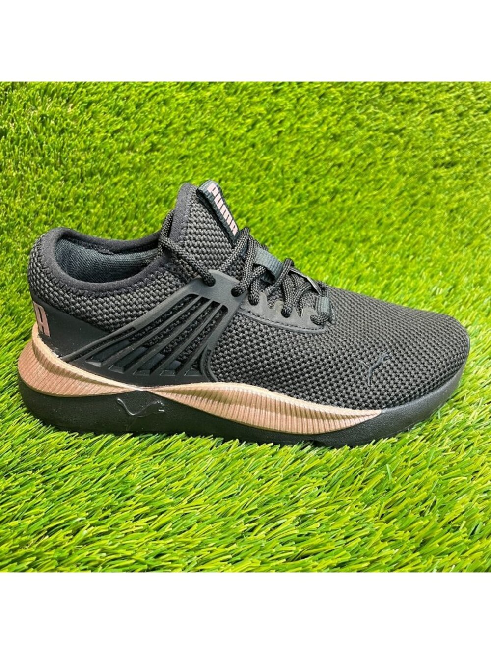 Puma Pacer Future Lux Womens Size 6.5 Black Athletic Running Shoes Sneakers